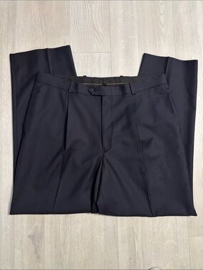 🔥BUNDLESALE Men’s 36/30 Tasso Elba Navy Wool Dress Pants